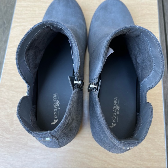 Koolaburra By Ugg Sofiya Stone Gray Ankle Booties Sz 10 - Picture 3 of 14